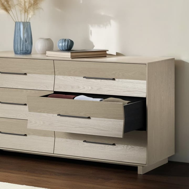 Kava 9686 6 drawer dresser storage on secluded drawer glides 1440x810