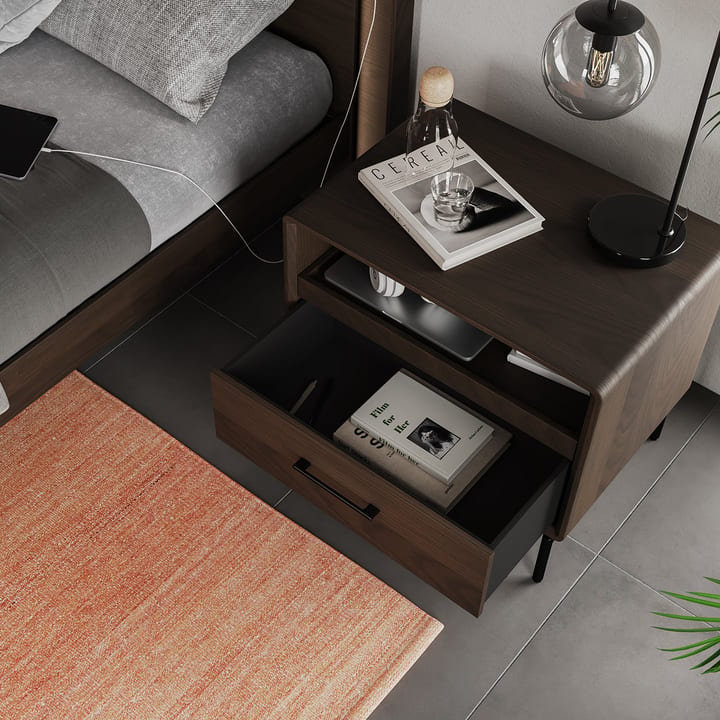 Linq 9182 modern wood bedroom 28 side table bdi furniture toasted oak lifestyle design story