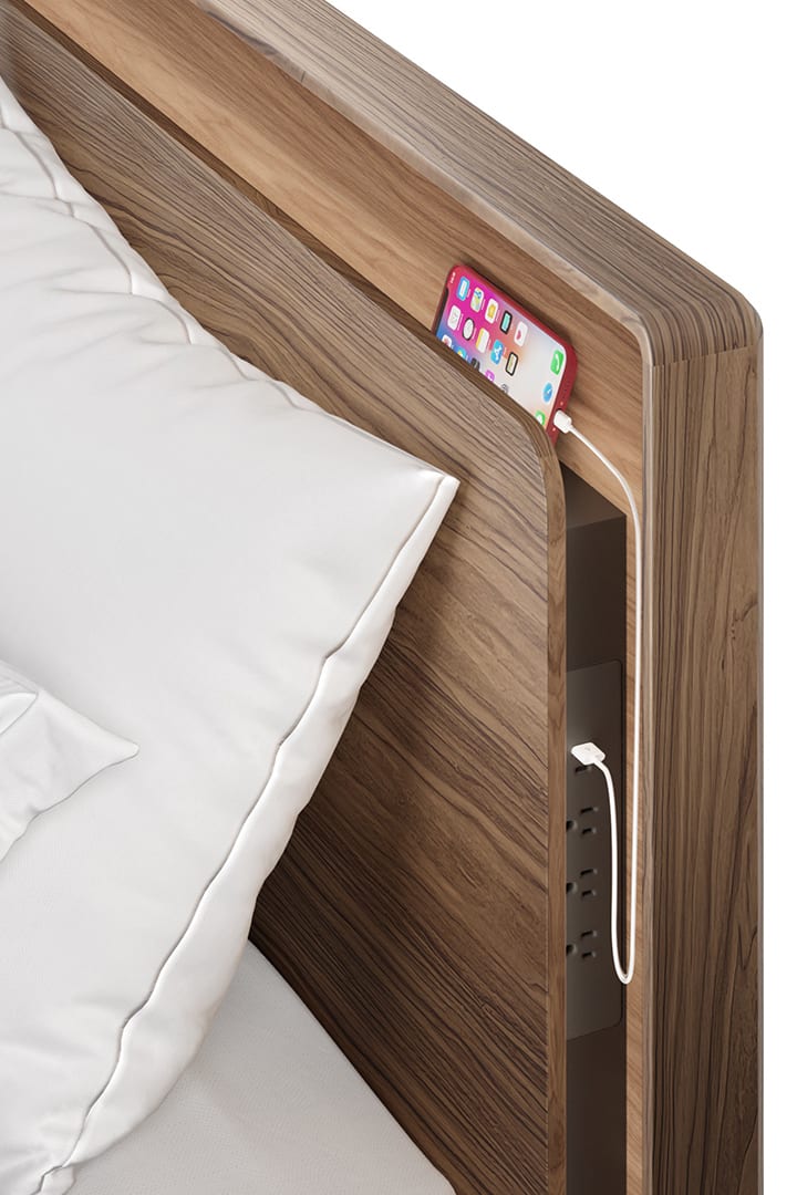 Up linq bed BDI walnut modern platform bed power station 3 on 720x1080