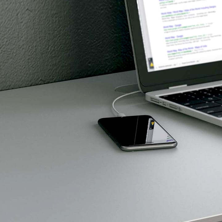 The Centro Lift Desk with satin etched glass top