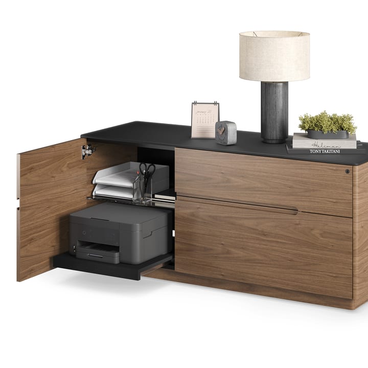 Luma office multifunction cabinet 6720 BDI BK WL printer storage 720