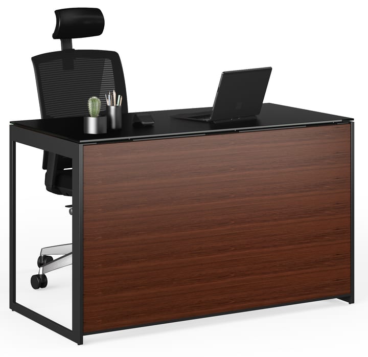 If floating the Sequel 6103 Compact Desk in a room, add the optional Back Panel 6108 in order to beautifully finish the back of the desk.
