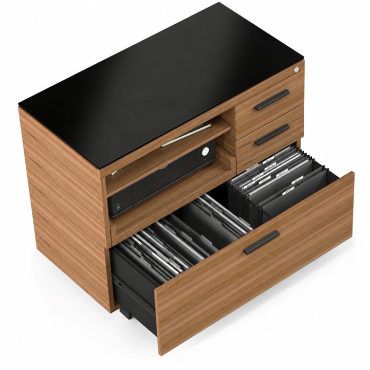 Sequel 20 6117 versatile file storage for hanging folders cabinet black