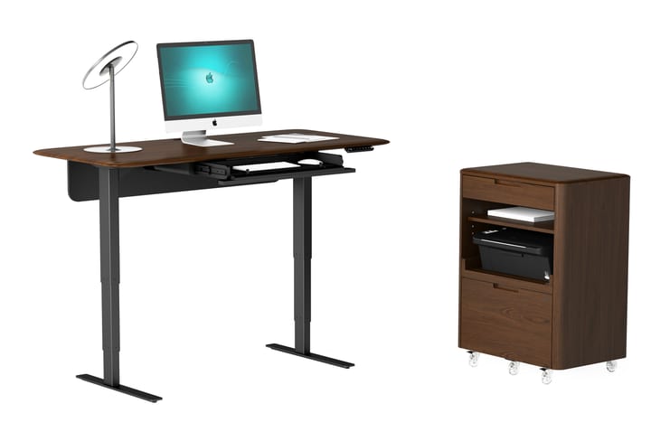 Bdi Sola Lift Desk 6853 6857 Executive Standing Desk File Cabinet Silo Smaller Cropped