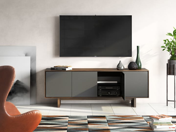 BDI octave media cabinet 8379 toasted walnut