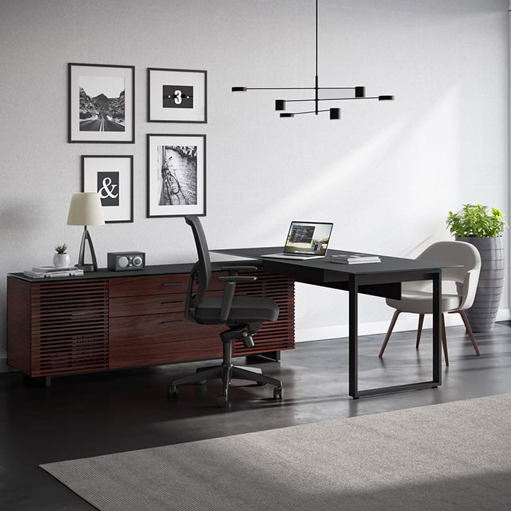 Corridor L Desk 6531 CWL Executive Desk BDI decluttering blog 720