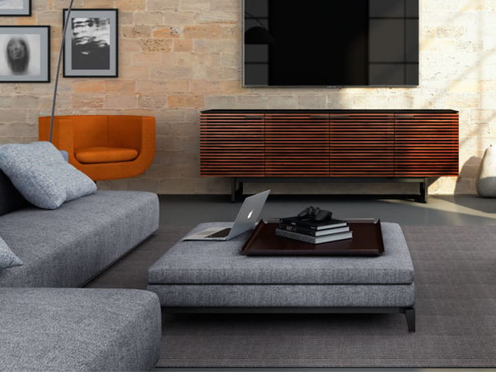 The award-winning Corridor media collection by BDI Furniture, featuring the Corridor 8179.