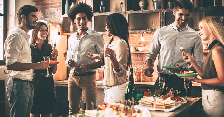 Tips for holiday entertaining in small spaces.
