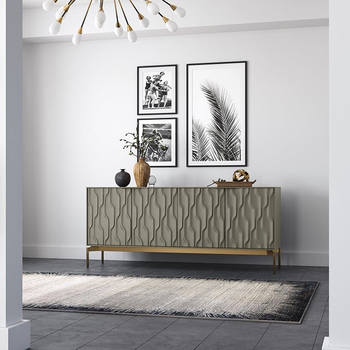 Mesa credenza 7639 BDI moss brushed brass modern storage cabinet blog 720