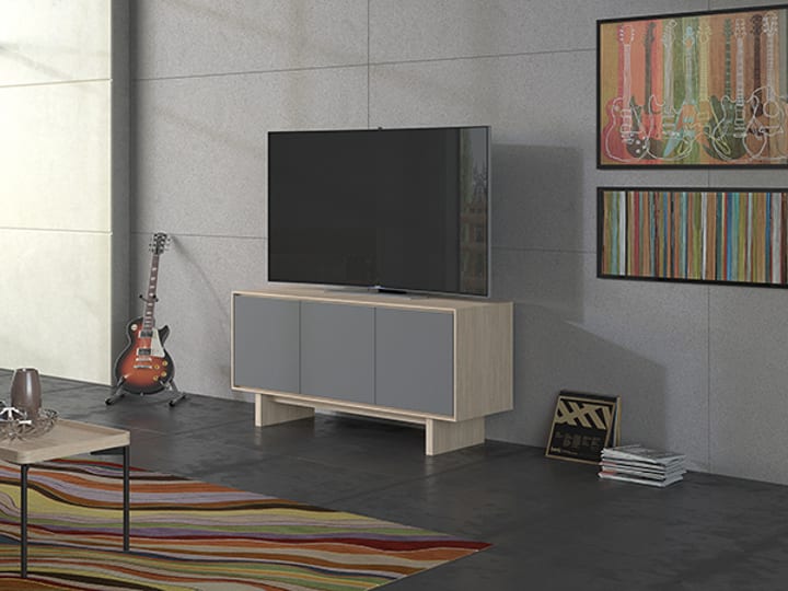 Octave media cabinet BDI 8377 GFL cord cutter tv stands