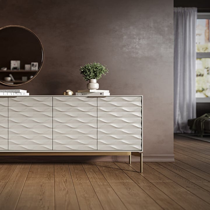 Ripple credenza 7629 BDI stone brushed brass modern storage console blog 720