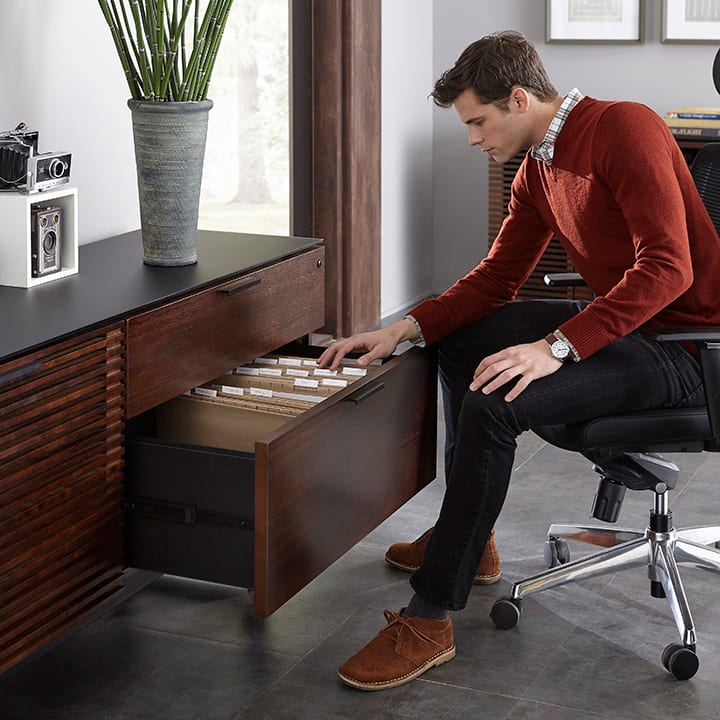 Work from home tips blog bdi furniture corridor office file cabinets 720