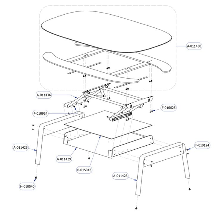 Lift Table Assembly Image BDI