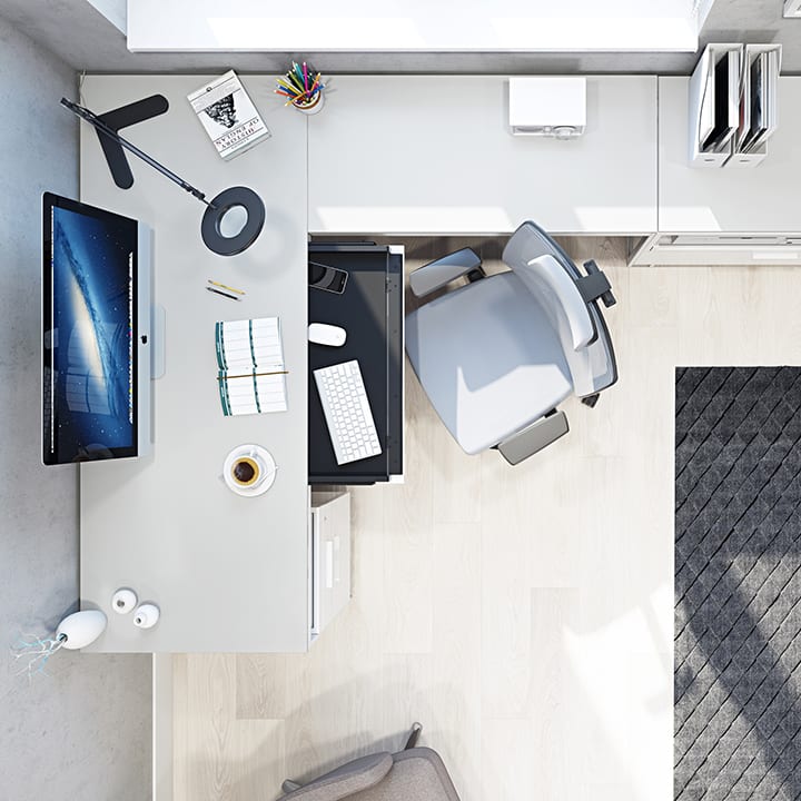 Centro office BDI modern office collection FLEXIBLE CONFIGURATIONS