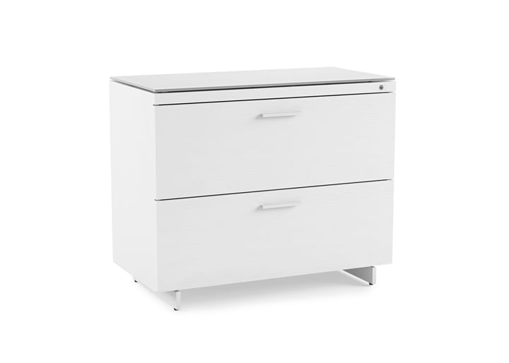 Centro 6416 White Lateral File Storage Cabinet | BDI Furniture