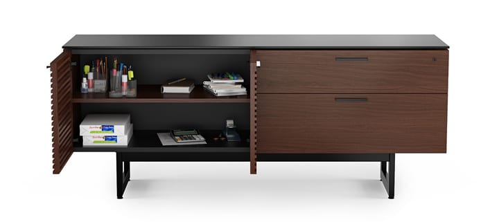 Corridor Office Credenza Bdi 6529 Cwl Detail Side