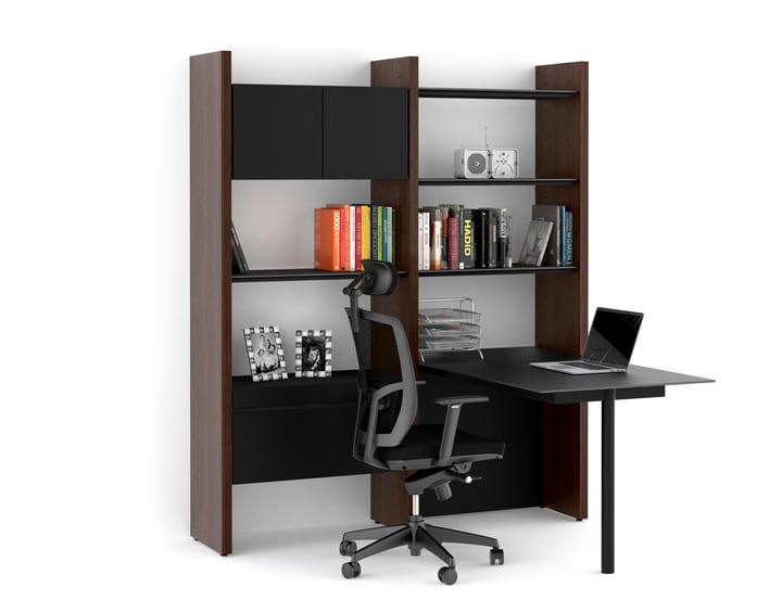Semblance 5413Pd Bdi Walnut Modular Home Office