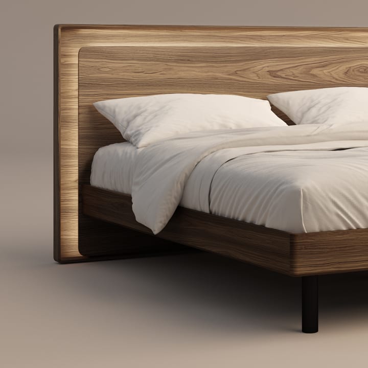 Up LINQ king bed BDI studio lighting on 1