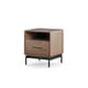 Linq 9181 modern wood bedroom 22 side table bdi furniture walnut isolated 2 1200