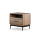 Linq 9182 modern wood bedroom 28 side table bdi furniture walnut isolated 2 1200
