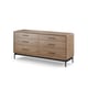 Linq 9186 modern wood bedroom 6 drawer dresser bdi furniture walnut isolated 2 1200