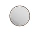 Linq round mirror 9190 BDI wood frame natural walnut 3 3200