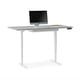 The Centro Lift Desk adjustable standing desk in satin white