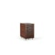 Corridor 6507 chocolate walnut rolling mobile locking file cabinet BDI storage 3200 1