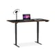 The Sequel Lift Desk by BDI in walnut modern adjustable desk
