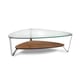 The versatile BDI Dino Modern Coffee Table in chocolate walnut