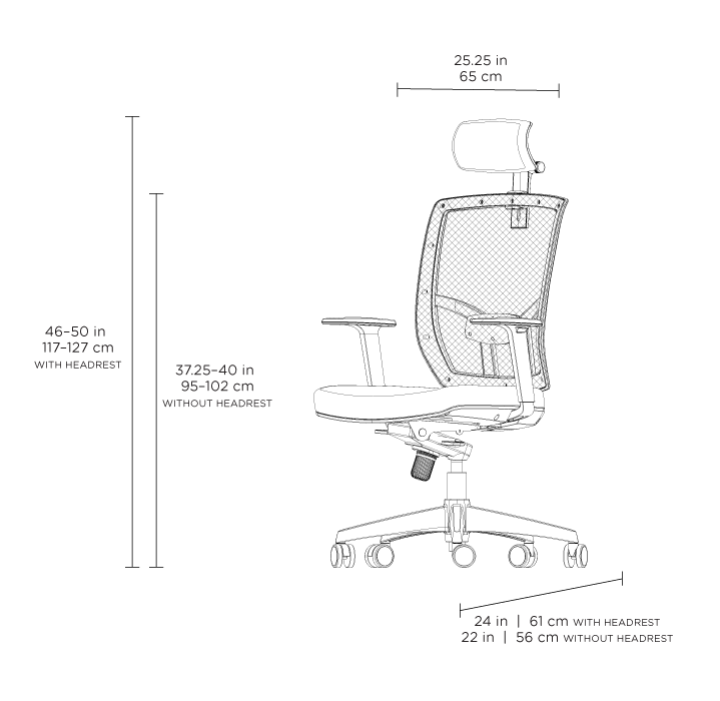 TC223 Adjustable Office Task Chair (Leather) BDI Furniture